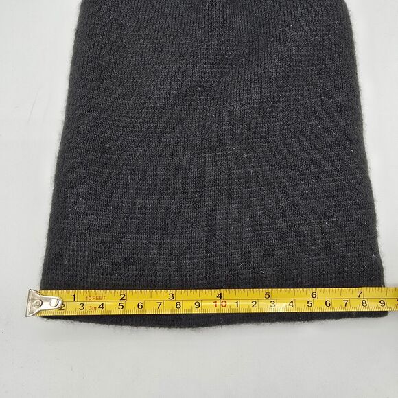 George Beanie  Adult One Size Black Knit Acrylic Blend Snow Ski Outdoors - Picture 8 of 8
